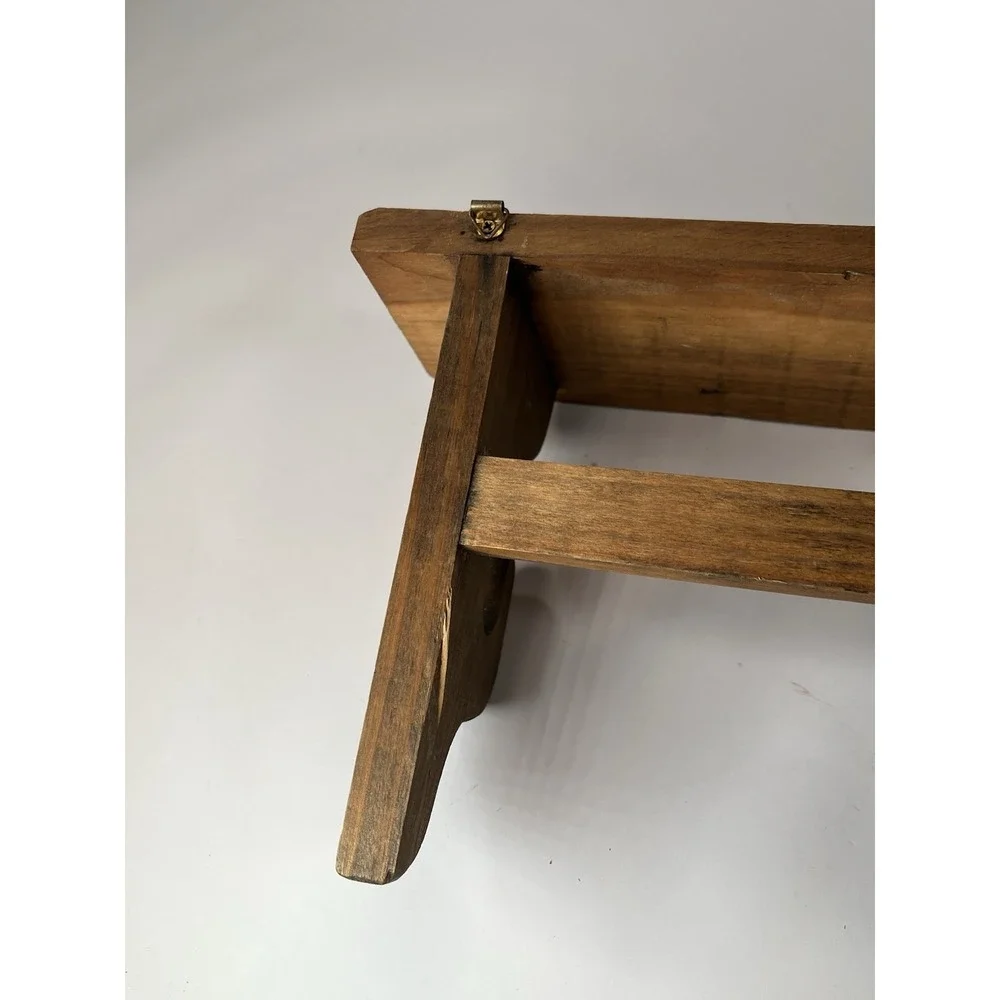 Vintage Wooden Wall Shelf Primitive Cottagecore Grandmacore